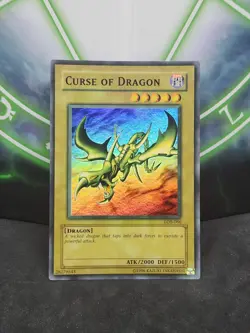 Yugioh Curse of Dragon LOB-066 Super Rare Faded Wavey NM+ - Image 1
