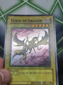 Yugioh Curse of Dragon LOB-066 Super Rare Faded Wavey NM+ - Image 3