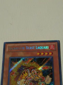 Yugioh Gladiator Beast Laquari RYMP-EN096 Secret Rare 1st Ed Played - Image 4