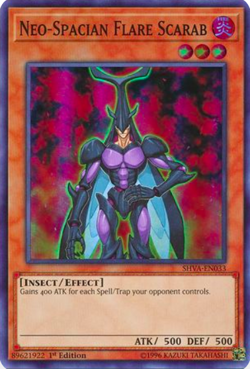 1X NM Neo-Spacian Flare Scarab - SHVA-EN033 - Super Rare 1st Edition yugioh - Image 1