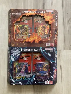One Piece TCG Illustration Box Vol 5 and Vol 6 Lot - Factory Sealed - Image 1