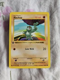Machop - 52/102 - Base Set - 1st Edition Shadowless Card - Pokemon Card - Image 1