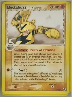 ⚡Electabuzz 29/101 Regular Delta Species Dragon Frontiers Pokemon Card 2007 MP - Image 1