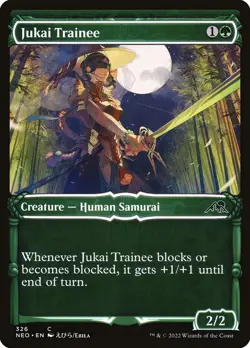 Jukai Trainee Foil (326) Showcase Kamigawa: Neon Dynasty NEO MTG Magic - Image 1