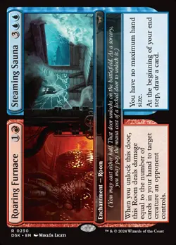Roaring Furnace // Steaming Sauna (230) Duskmourn: House of Horror DSK MTG Magic - Image 1