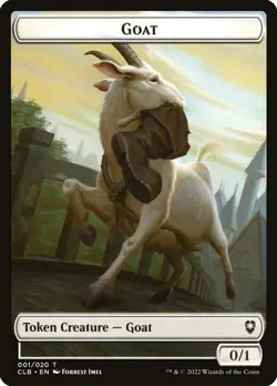 Goat Token (001) Battle for Baldur's Gate CLB MTG Magic - Image 1