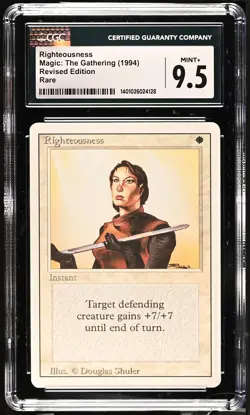 RIGHTEOUSNESS Revised Rare CGC 9.5 MTG [Nostalgium] - Image 1