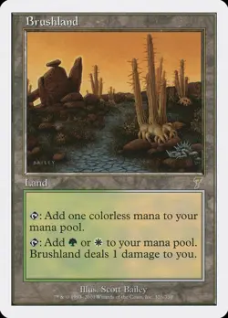 Brushland (326) Seventh Edition 7ED MTG Magic - Image 1