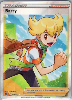 Barry (Full Art) 167/172 SWSH09: Brilliant Stars - Pokemon Card - NM - Image 1