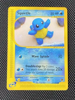 Squirtle 131/165 Non Holo Expedition Pokemon 2002 LP/NM - Image 1