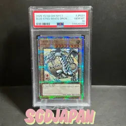 2025 YU-GI-OH! JAPANESE NYC1 #JP001 BLUE-EYES WHITE DRAGON PSA 10 - Image 1