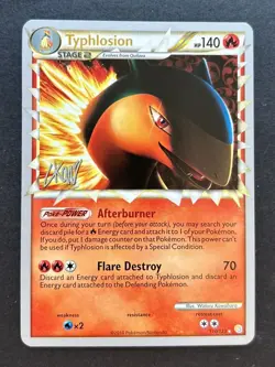 Typhlosion 110/123 Non Holo World Championship 2011 Pokemon Card - Image 1