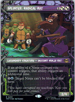 Splinter, Radical Rat (Showcase) Teenage Mutant Ninja Turtles Foil - Image 1