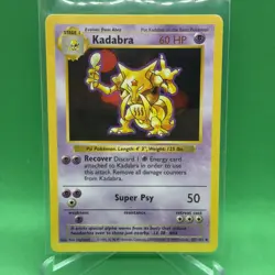 Pokemon TCG Kadabra Shadowless Uncommon Base Set 32/102 WOTC Vintage 1999 - Image 1
