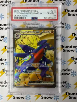 Cynthia's Garchomp #215 Ultra Rare 2025 Destined Rivals Pokemon PSA 10 135066078 - Image 1