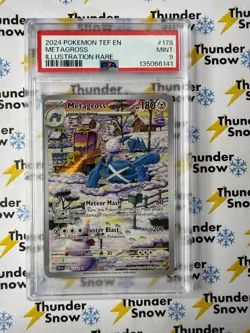 Metagross #178 IR Illustration Rare Temporal Forces 2024 Pokemon PSA 9 - Image 1