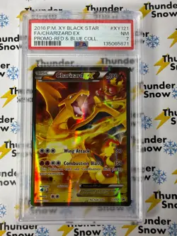 Charizard EX XY Black Star Promo Red & Blue Collection - 2016 Pokemon PSA 7 - Image 1