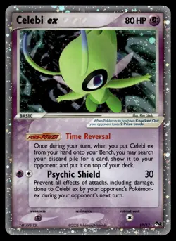 CELEBI EX - 17/17 Cosmo Holo POP Series 2 Pokemon LP - Image 1