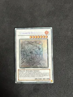 Yugioh Karte Schwarzer Rosendrache Ghost Rare 1. Auflage Synchro CSOC-DE039 - Image 1