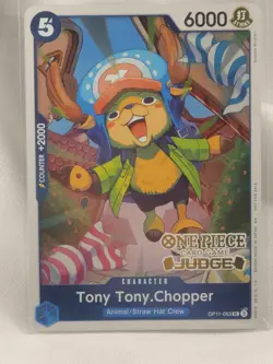 One Piece TCG Tony Tony.Chopper Store Tournament Judge Card OP11-053 - Image 1