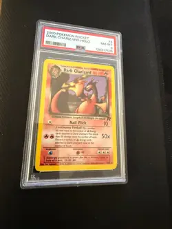 Dark Charizard 4/82 Holo Rare Pokemon Card TCG Team Rocket WOTC PSA 8 NM-M - Image 1
