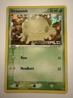 Pokemon Card - Shroomish Emerald 63/106 Common Reverse Holo Stamped - Image 1