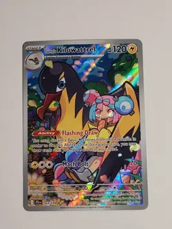 Pokemon TCG Iono's Kilowattrel Card Journey Together IR 163/159 nm - Image 1