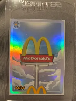 McDonalds trading card Golden Arches 24/24 Redeemed - Image 1