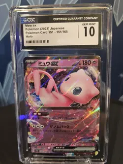 Mew ex 151/165 GEM MINT 10 Sv2a: Pokemon Card 151 Holo (Japanese) CGC - Image 1