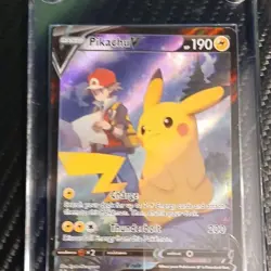 Pokemon Pikachu V TG16/TG30 Lost Origin Trainer Gallery Ultra Rare Holo Card - Image 1
