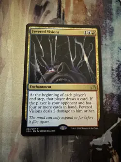 Fevered Visions 244 SOI MTG LP Lightly Played Shadows Innistrad Rare - Image 1