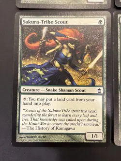 4x Sakura-Tribe Scout Saviors of Kamigawa MTG LP UP Magic Mtg - Image 4
