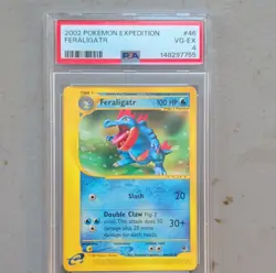 Pokemon TCG Feraligatr Expedition Base Set 46/165 Rare PSA 4 2002 - Image 1