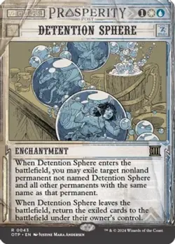 Detention Sphere Light Play, English Magic the Gathering MTG Outlaws of Thunder - Image 1