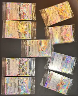 2025 Pokemon Prismatic Evolutions COMPLETE SET Surprise Box STAMPED Promo 9/9 - Image 1