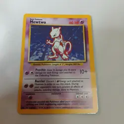 Pokemon TCG Mewtwo Base Set 10/102 Holo Rare. - Image 1
