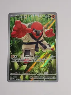 Throh 128/086 - Black Bolt Illustration Rare Pokemon TCG NM - Image 1