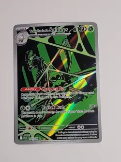 Pokemon TCG Team Rocket's Spidops 187/182 Illustration Rare nm - Image 1