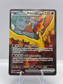 Team Rocket's Moltres ex 208/182 Ultra Rare Destined Rivals Pokemon NM - Image 1