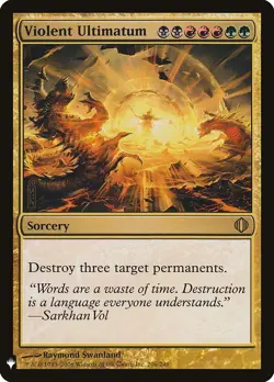 Violent Ultimatum Light Play, English Magic the Gathering MTG Mystery Booster - Image 1