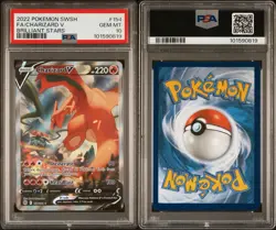 Pokemon 2022 Sword Shield Brilliant Stars 154 FA Charizard V Alt Art PSA 10 - Image 3