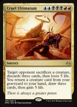 Cruel Ultimatum Light Play, English Magic the Gathering MTG Modern Masters 2017 - Image 1