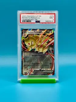 PSA 9 - 2025 Pokemon SVP EN Team Rocket's Persian ex Promo #218 - Image 1