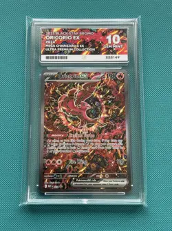 Pokemon TCG Oricorio 204 Black Star Promo - Mega Charizard UPC Promo - ACE 10 - Image 1