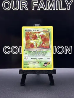 Pokemon TCG— Rocket's Scyther 13/132 Gym Heroes 1st Edition WOTC LP - Image 1