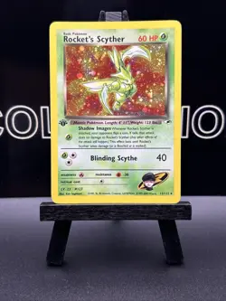 Pokemon TCG— Rocket's Scyther 13/132 Gym Heroes 1st Edition WOTC LP - Image 2