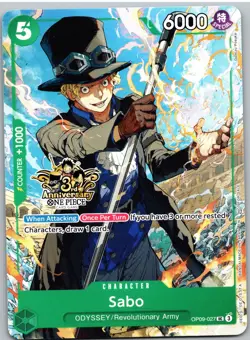 Sabo - OP09-027 3rd Anniversary Tournament One Piece NM - Image 1