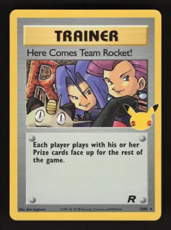 Here Comes Team Rocket 15/82 Pokemon Celebrations 25th Anniversary Holo Card - Image 1