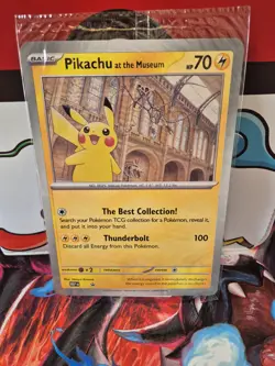 Pikachu At The Museum Jumbo Pokemon Card Sealed - Image 1