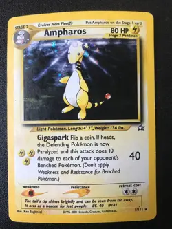 Neo Genesis Set Pokemon cards 16 holo/rare Ampharos Jumpluff Kingdra Slowking - Image 2